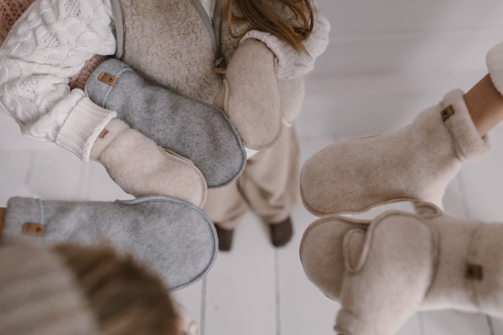 Moufles en laine Sierra 1-3y Beige – Zaffiro – Image 9