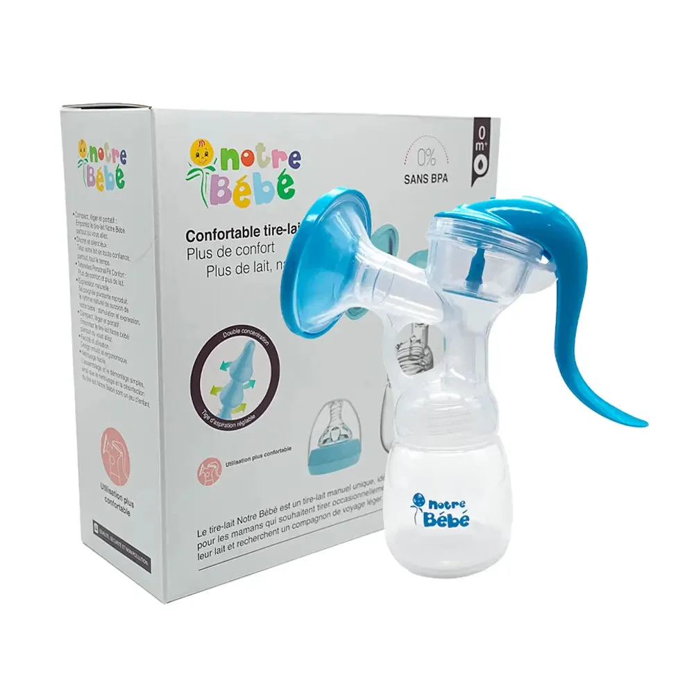 Notre Bébé Tire-lait Manuel Réglable – Bleu