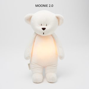 Ourson fredonnant Moonie avec veilleuse – Cream