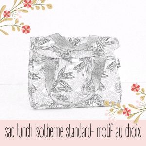 Sac lunch isotherme standard – motif au choix