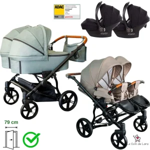 Duo Lux. Poussette double / jumeaux