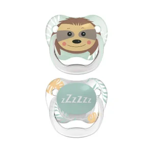 Dr. Brown’s Pack de 2 Sucettes Stage2 6-18M – Animal zZzZzz