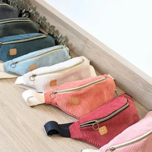 Sac banane velours côtelé | Uni
