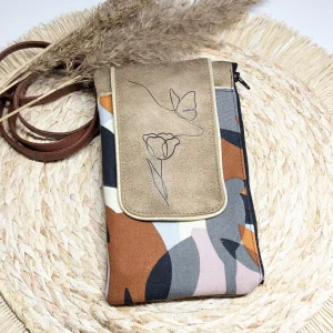 Pochette téléphone avec bandoulière – Dune –