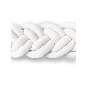 Tour de lit tressé Narrow (étroite) Blanc – Lulumi