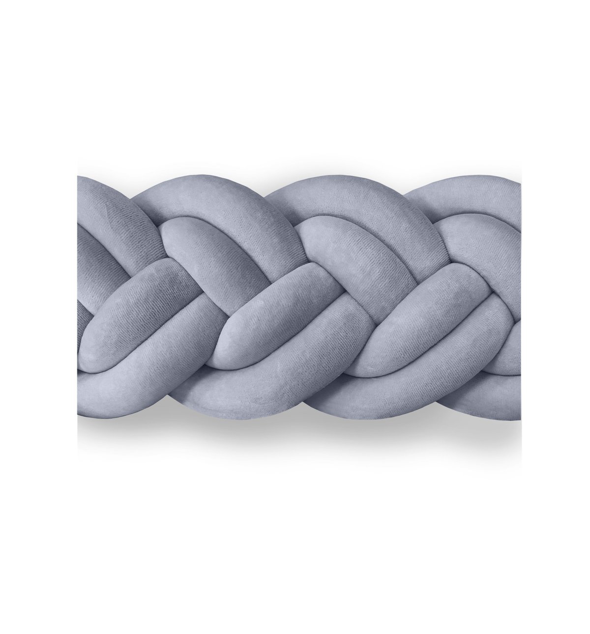 Tour de lit tressé Narrow (étroite) Gris – Lulumi