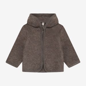 Veste en laine mérinos 100% Brown Mélange – HUTTEliHUT