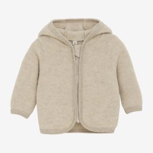 Veste en laine mérinos 100% Camel Mélange – HUTTEliHUT